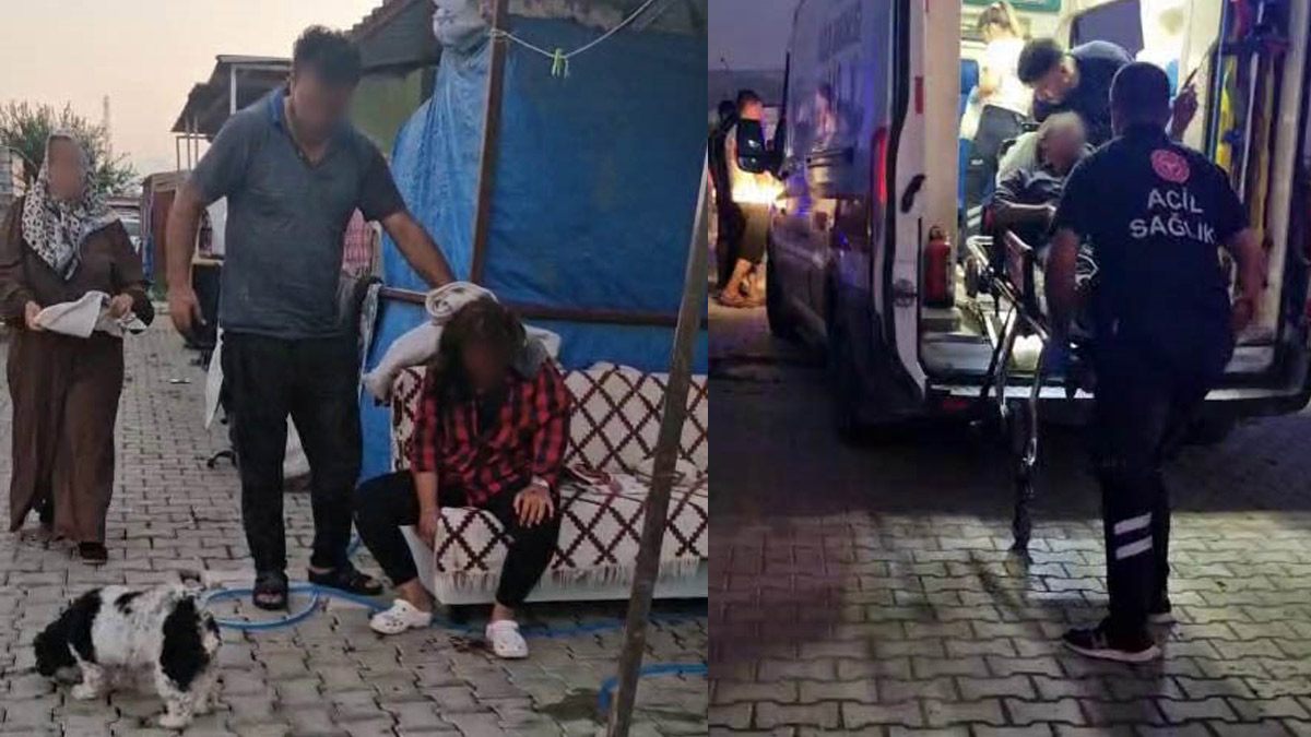 Hatay'da konteyner kentte dehşet! Eşi ve kızının da aralarında olduğu 4 kişiyi palayla yaraladı