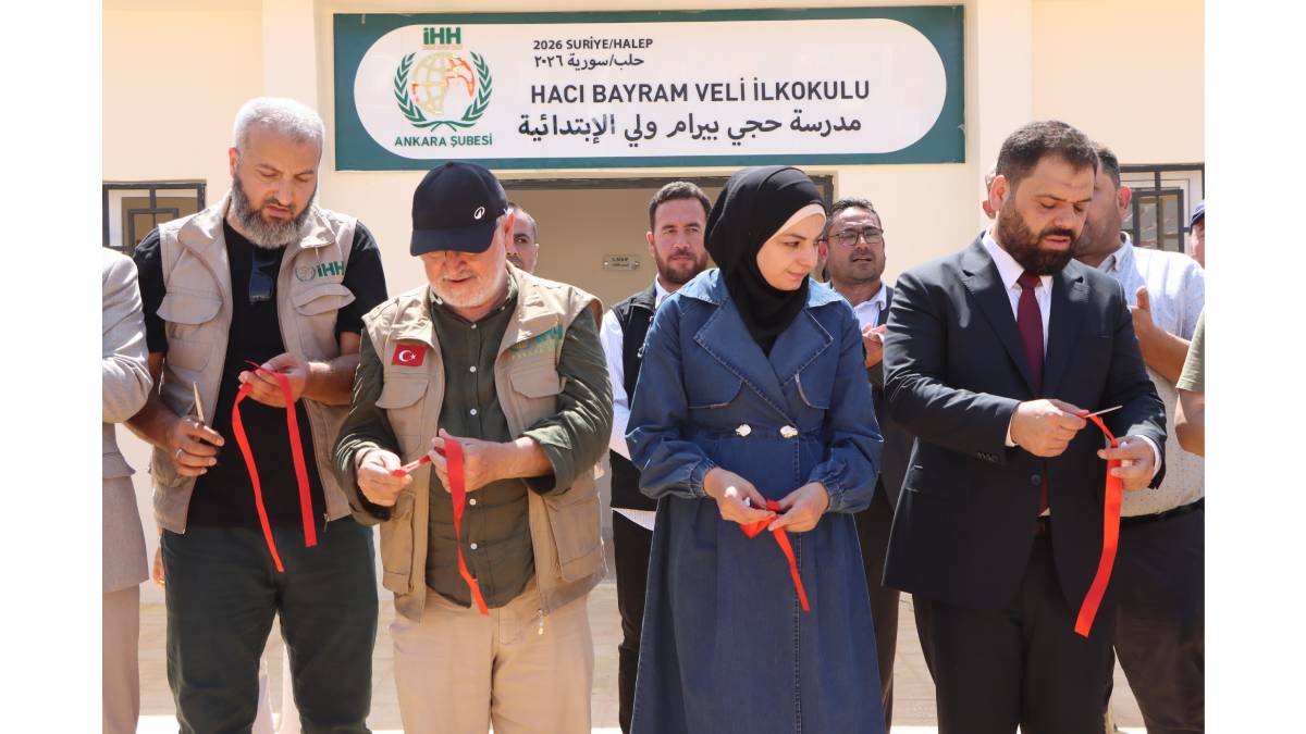 Ankara İHH’dan Suriye’ye eğitim desteği: Hacı Bayram Veli İlkokul hizmete açıldı