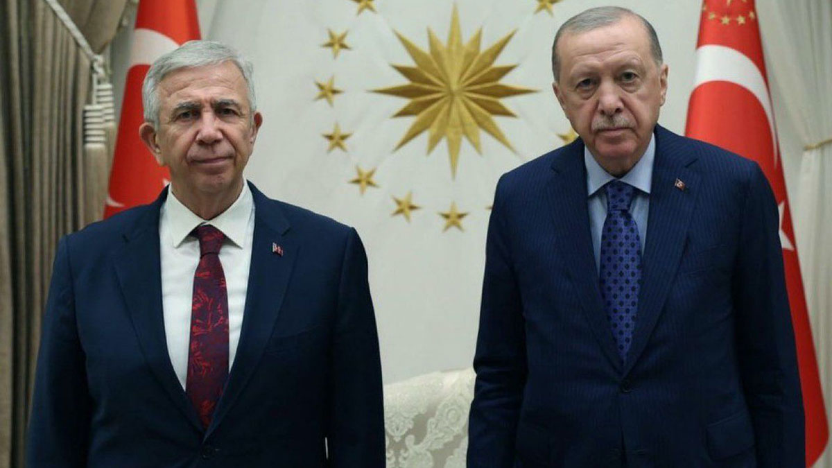 Cumhurbaşkanı Erdoğan, ABB Başkanı Mansur Yavaş'ı Beştepe’de kabul etti