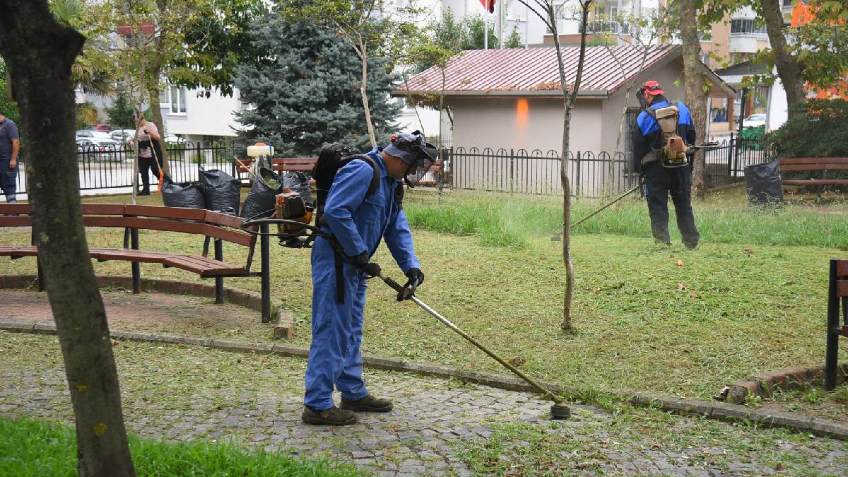 Giresun Belediyesi yeşil alanlarda bakım çalışmalarını sürdürüyor