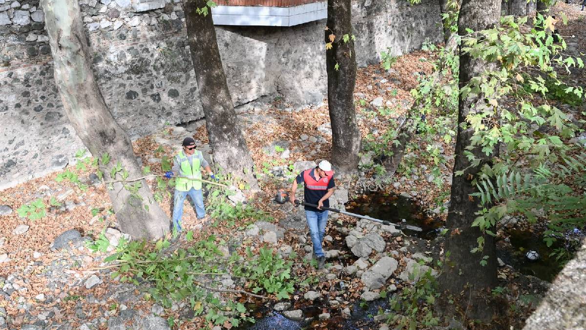 Büyükşehir ve MASKİ’den Çaybaşı Deresi’nde kış temizliği