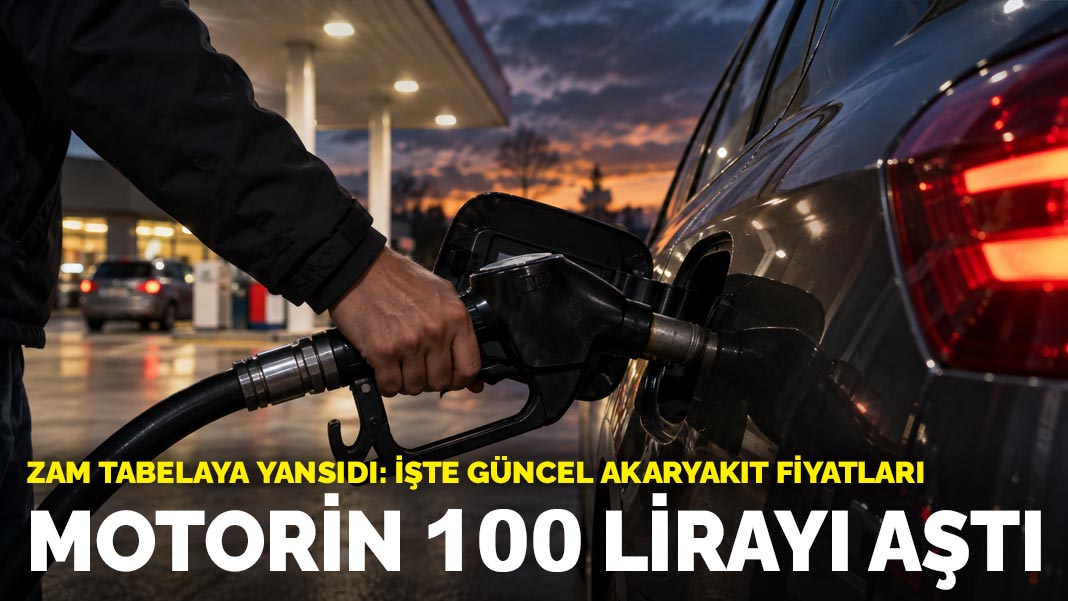Motorin litre fiyatı 100 lirayı aştı