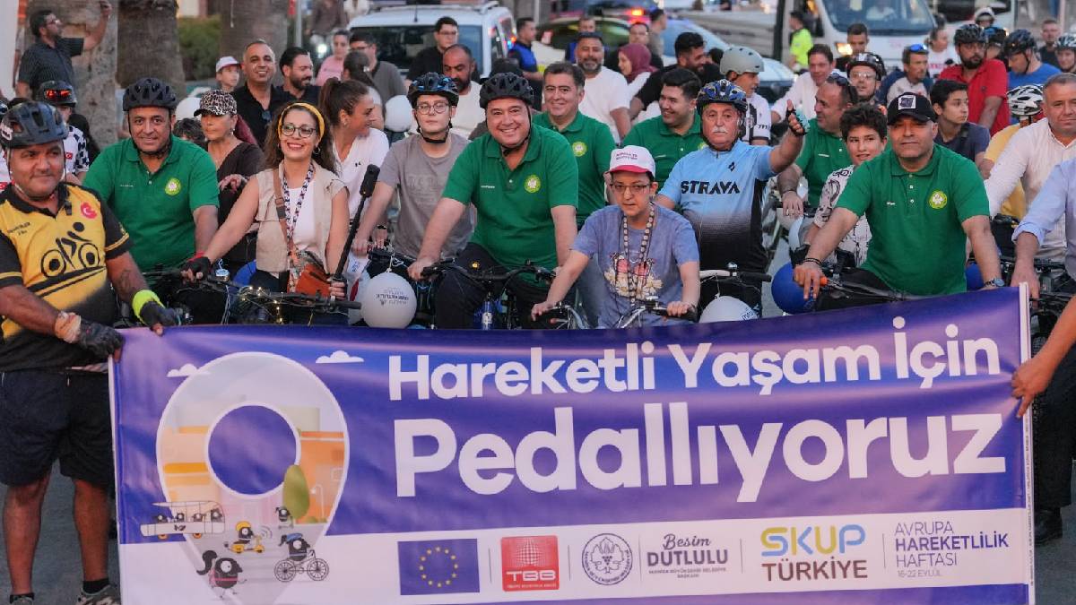 Başkan Dutlulu, Avrupa Hareketlilik Haftası’nda Manisalılarla pedal çevirdi