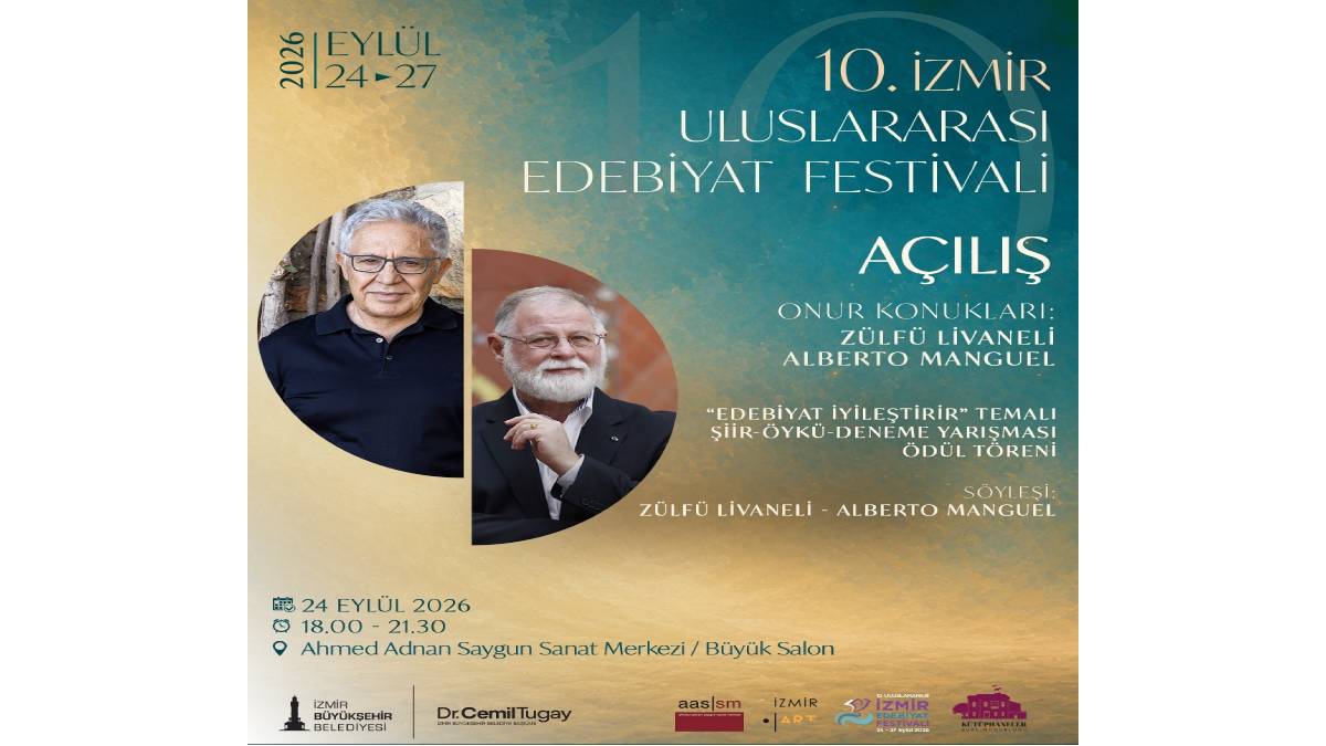 10. İzmir Uluslararası Edebiyat Festivali başlıyor