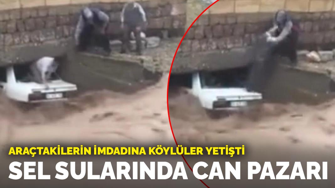Nevşehir'de sel sularında kurtarılan 3 kişiye köylüler yardımcı oldu