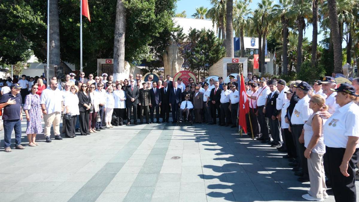 Bodrum’da 19 Eylül Gaziler Günü törenle kutlandı