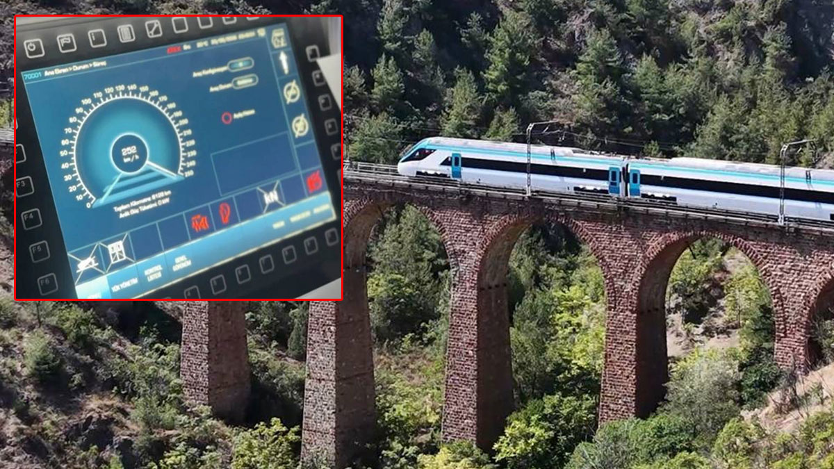 Rayların üzerinden rüzgar gibi geçti: Yerli hızlı tren, kendi hız rekorunu kırdı