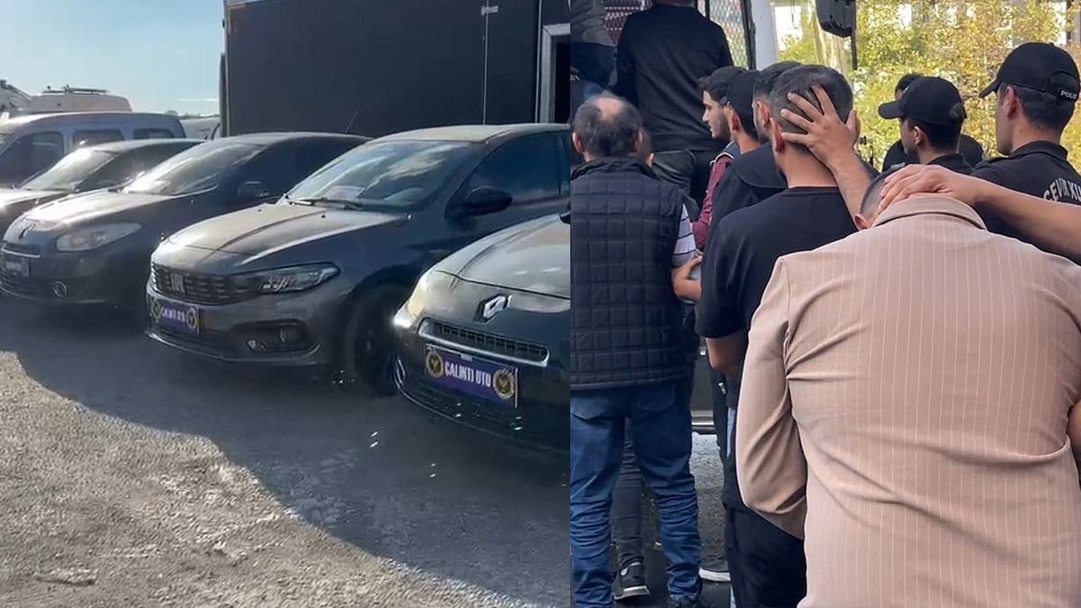 Ağır hasarlı araçları “change” yaptılar: 3 ilde 16 gözaltı