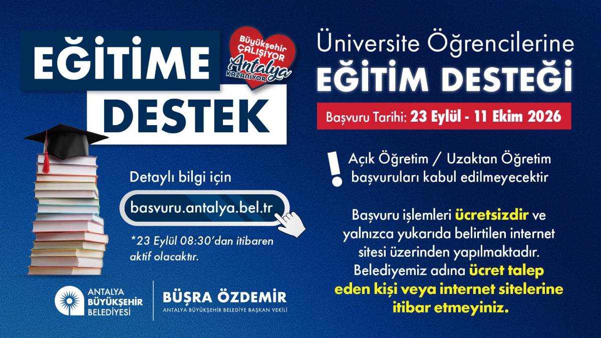 Büyükşehir Belediyesi eğitime verdiği desteği sürdürüyor