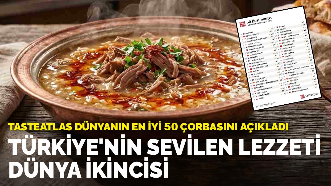 TasteAtlas dünyanın en iyi 50 çorbasını açıkladı: Türkiye'nin sevilen lezzeti dünya ikincisi