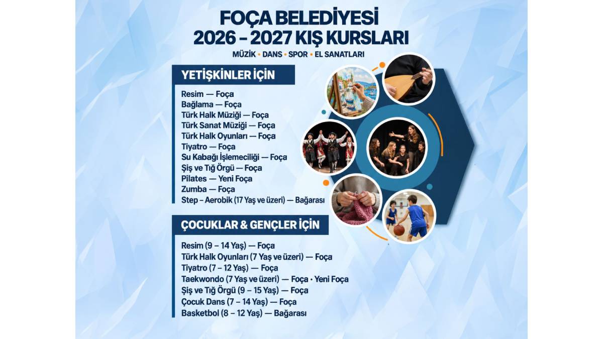 Foça Belediyesi Kış Kurslarına Büyük İlgi