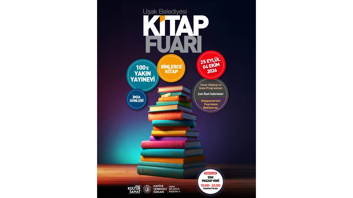 Kitapseverlere müjde! Uşak Kitap Fuarı İkinci kez kapılarını açıyor