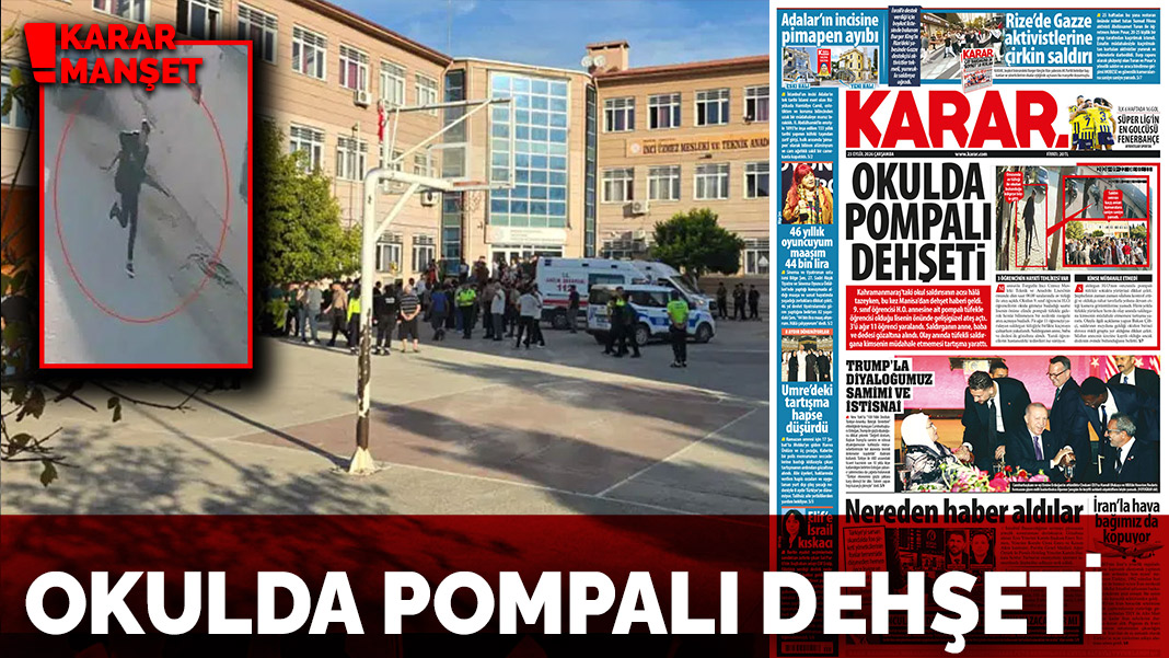 Okulda pompalı dehşeti