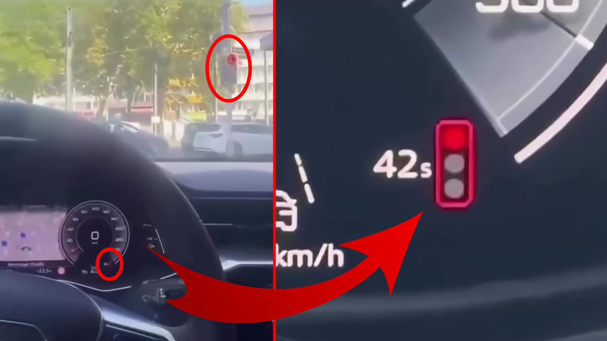Audi sürücülerine özel kırmızı ışık sayacı