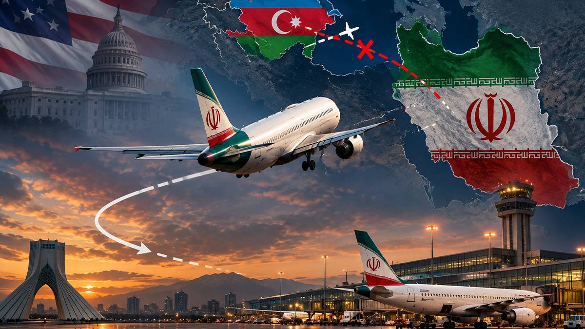 ABD yaptırımlarının ilk etkisi: İran uçağı Azerbaycan üzerinden geçemedi