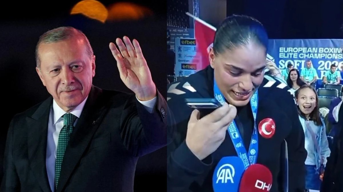 Erdoğan'dan Avrupa Şampiyonu Havvanur Kethüda'ya tebrik telefonu