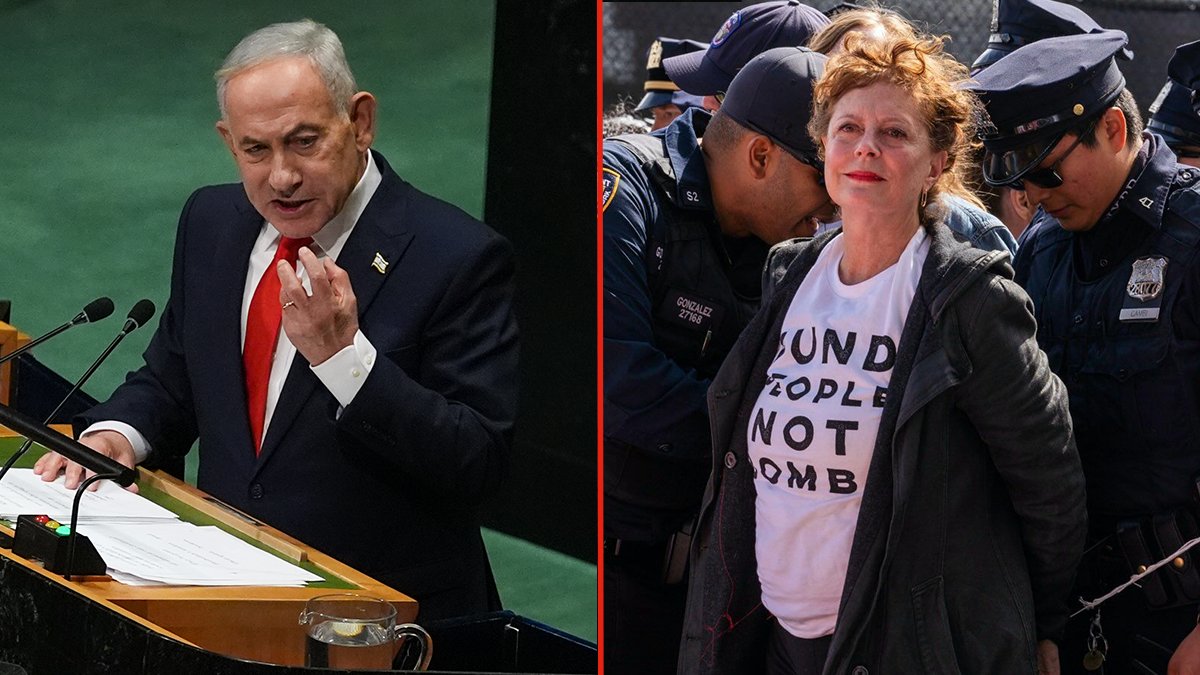 Oscarlı yıldız Susan Sarandon'a Netanyahu kelepçesi