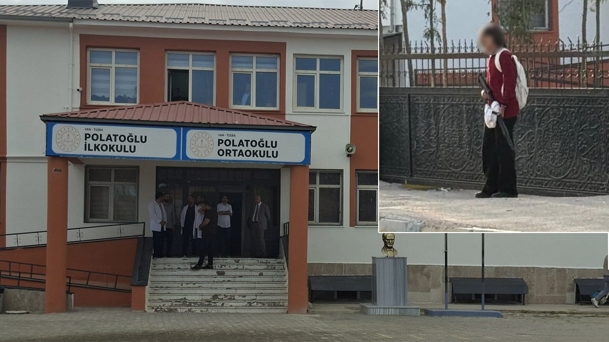 Van’da okulda korkutan olay! Kız öğrenci okula pompalı tüfekle geldi
