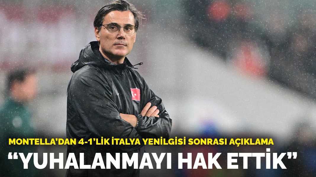 Montella: Yuhalanmayı hak ettik