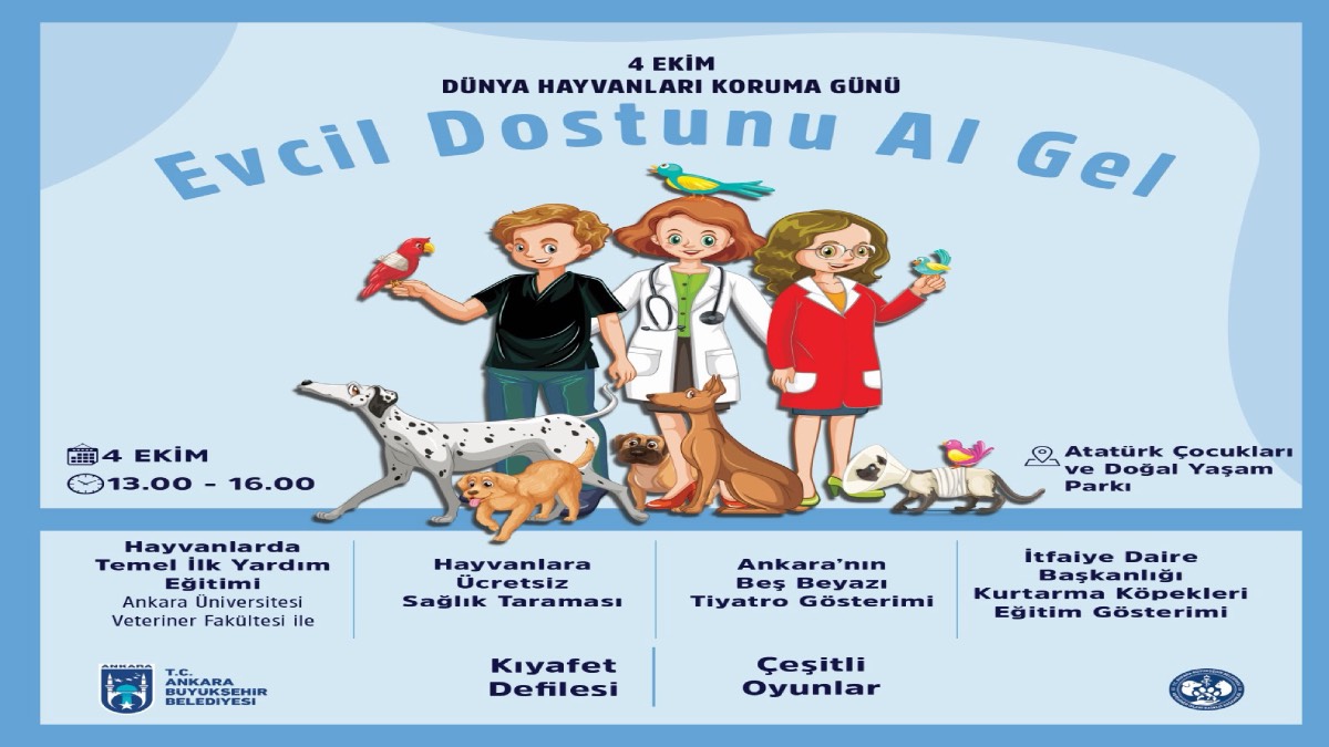 Ankara’da Dünya Hayvanları Koruma Günü’ne özel etkinlik