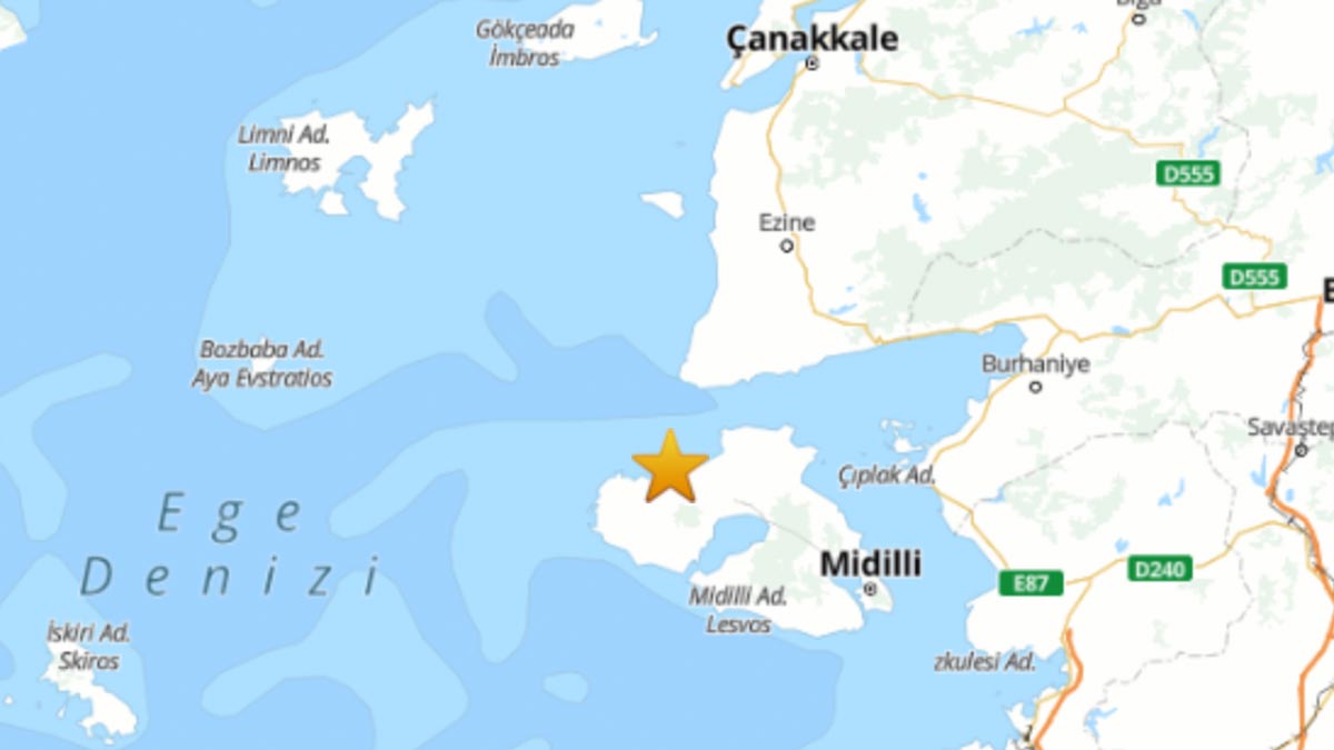 Çanakkale'de deprem