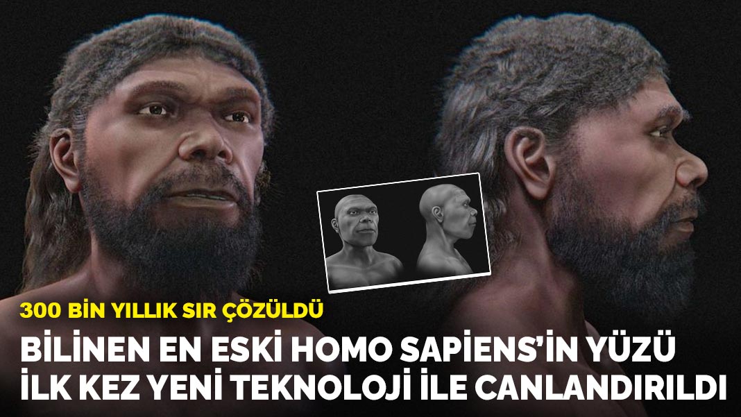 300 bin yıllık sır çözüldü: Bilinen en eski Homo Sapiens’in yüzü yeni teknoloji ile canlandırıldı