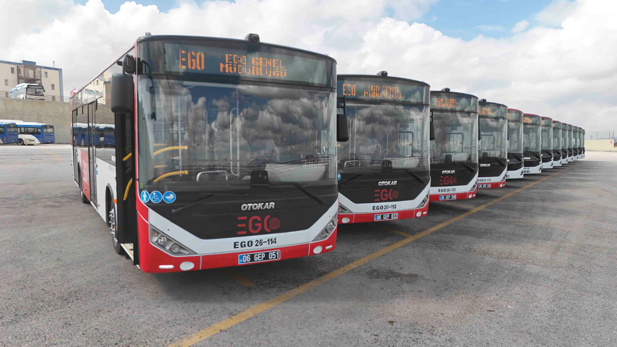 EGO araç filosuna taze kan: 9 körüklü 4 solo yeni otobüs başkentlilerin hizmetinde