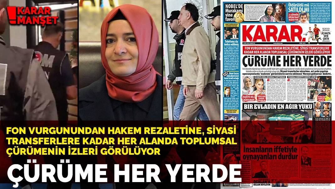Çürüme her yerde! Fon vurgunundan hakem rezaletine, siyasi transferlere kadar her alanda toplumsal çürümenin izleri görülüyor