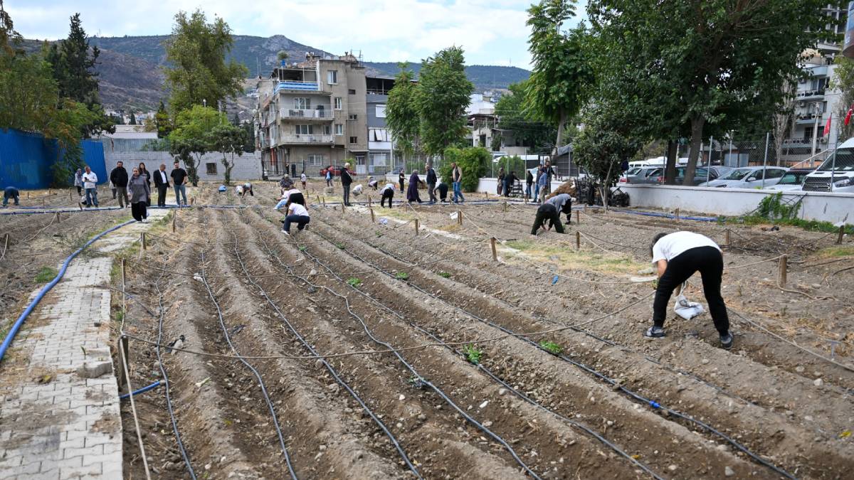 Bornova’da kadın eliyle kış bereketi: Kent bostanlarında yeni sezon başladı