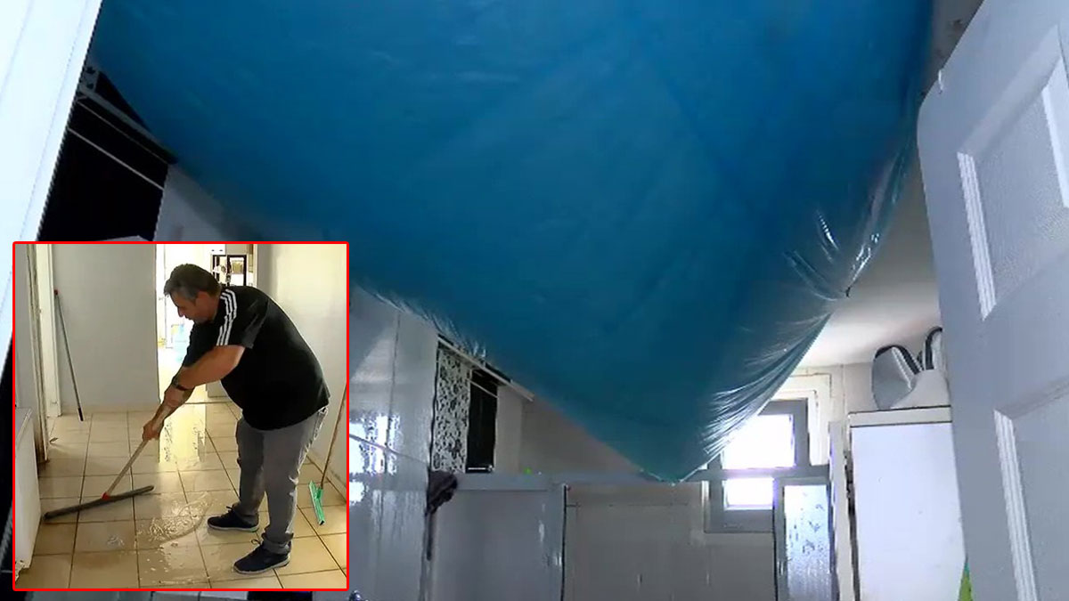 Tamirata izin vermeye komşu yüzünden aylardır sızan su evi göle çevirdi