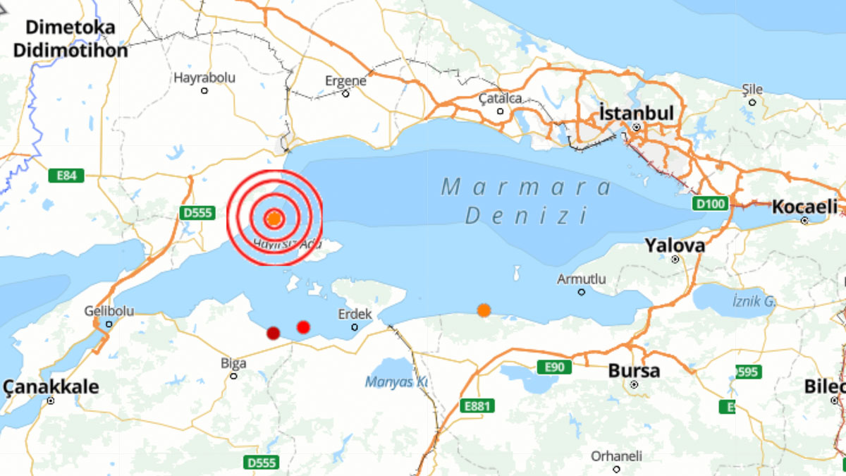 Son dakika! Tekirdağ'da deprem