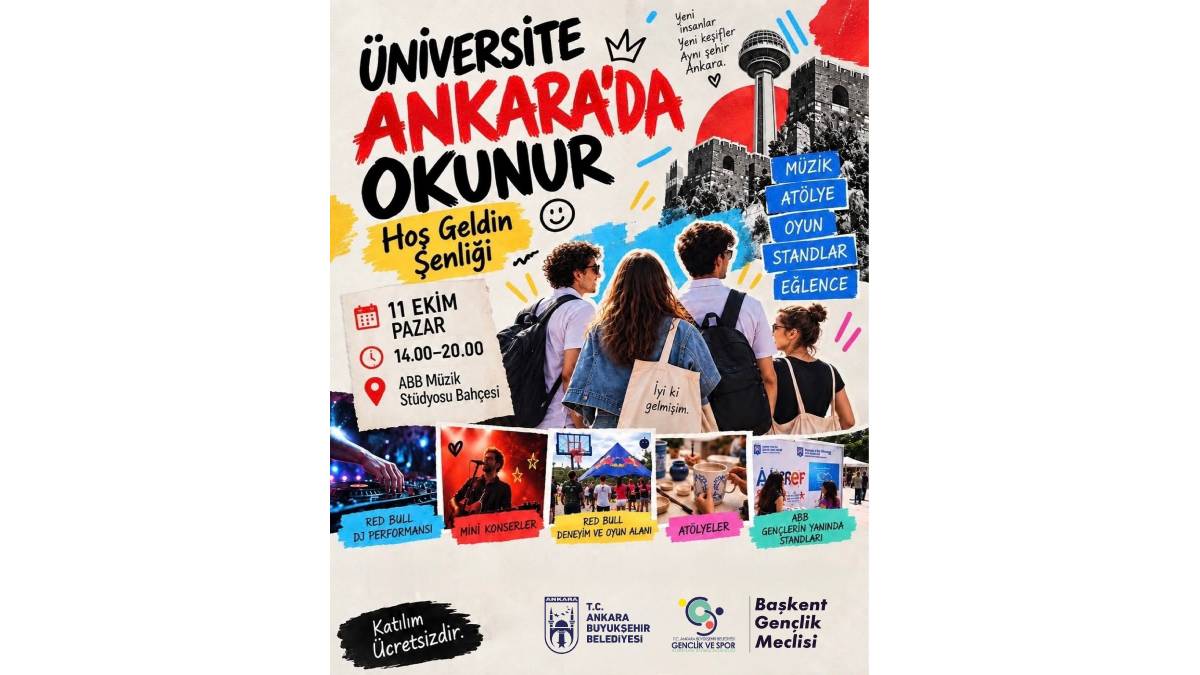 Ankara Büyükşehirden üniversite öğrencilerine “Hoş Geldin” şenliği