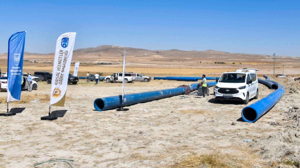 Ankara Büyükşehirden 5,8 kilometrelik çalışma: Polatlı’da tarımsal sulama hattı yenileniyor