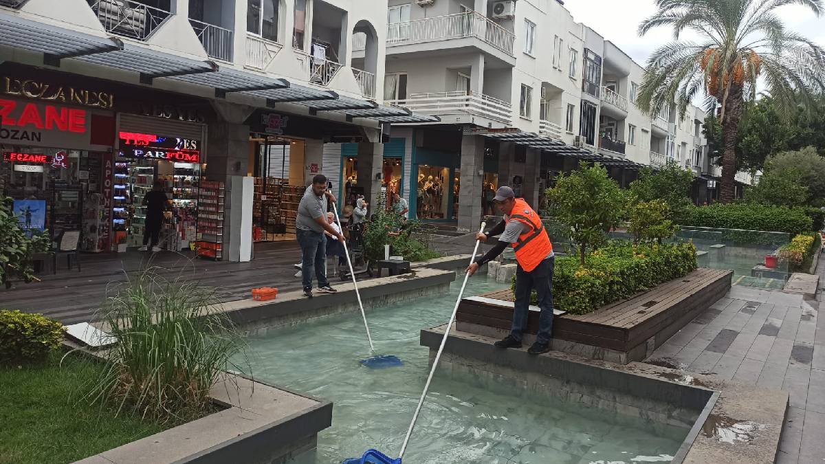 Kemer Liman Caddesi’nde kış öncesi bakım çalışması