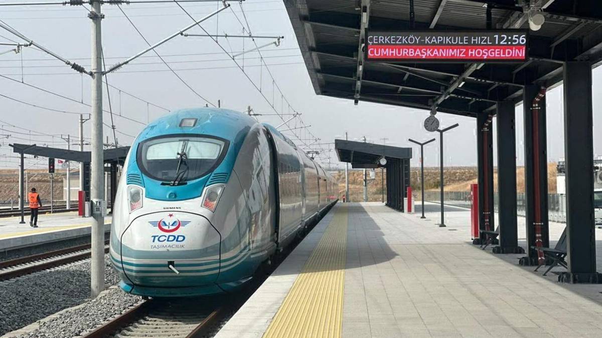 İstanbul-Kapıkule arası 1,5 saate düşüyor! Trakya'da hızlı tren dönemi başladı