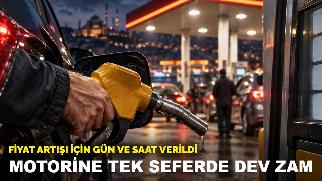 Motorin fiyatına 6 lira 75 kuruş zam yapılması kararlaştırıldı