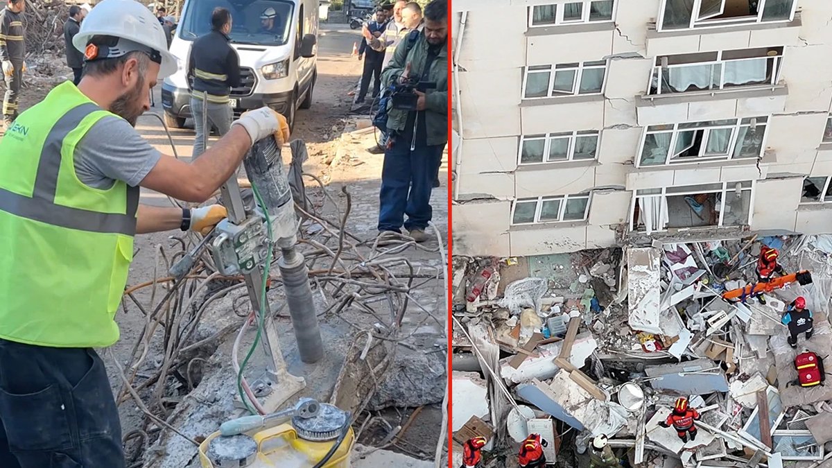 5 kişinin hayatını kaybettiği binanın enkazında skandal görüntü: Betonun içinden deniz kabuğu çıktı