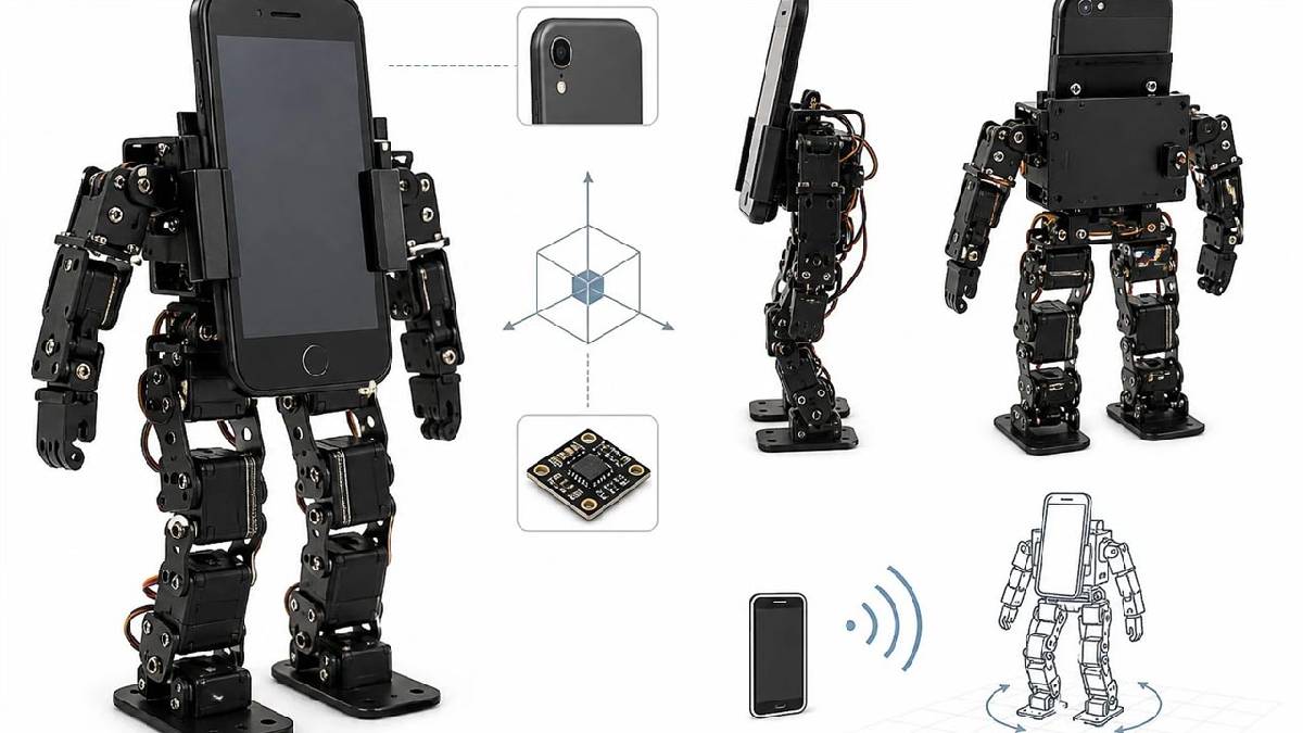 Eski telefonlar yürüyen robota dönüşüyor: PhoneBot geliştirildi