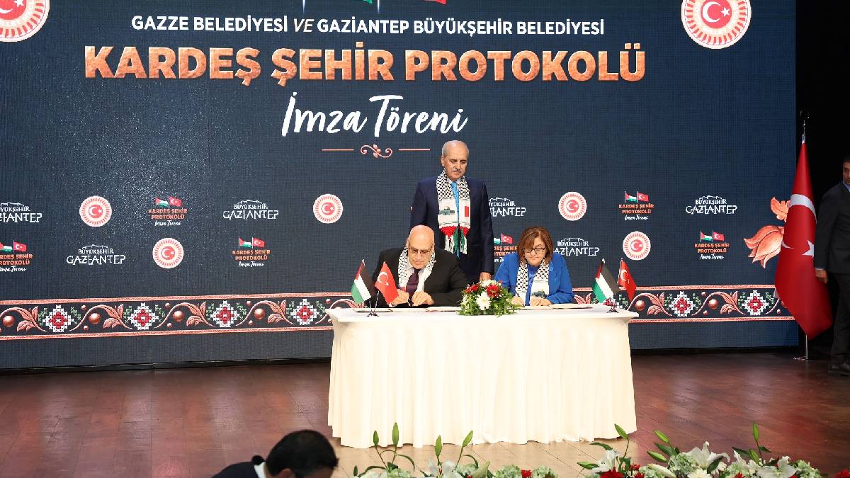 Gaziantep ile Gazze arasında Kardeş Şehir Protokolü imzalandı