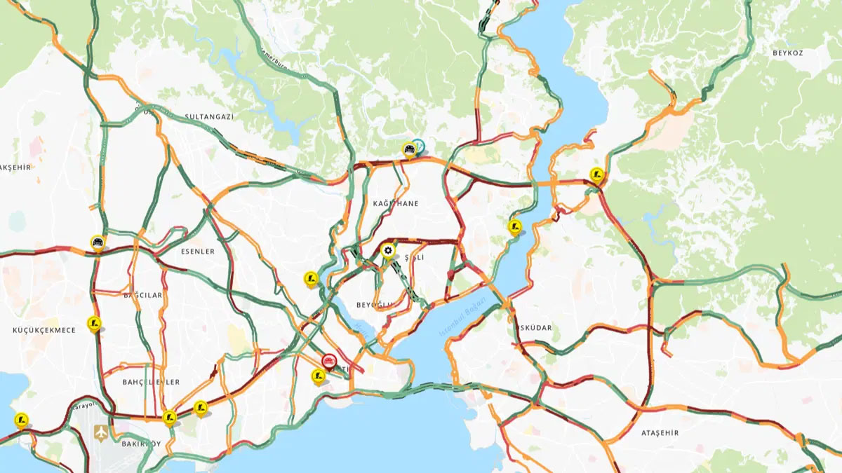 İstanbul'da trafik durma noktasına geldi: Yoğunluk yüzde 89’a çıktı