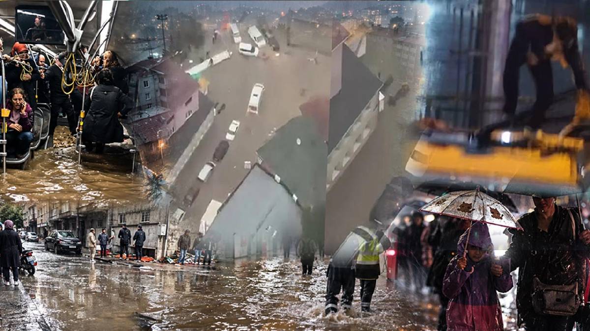 İstanbul'u sağanak vurdu: Yollar göle döndü, araçlar suya gömüldü, hastane ve evleri su bastı