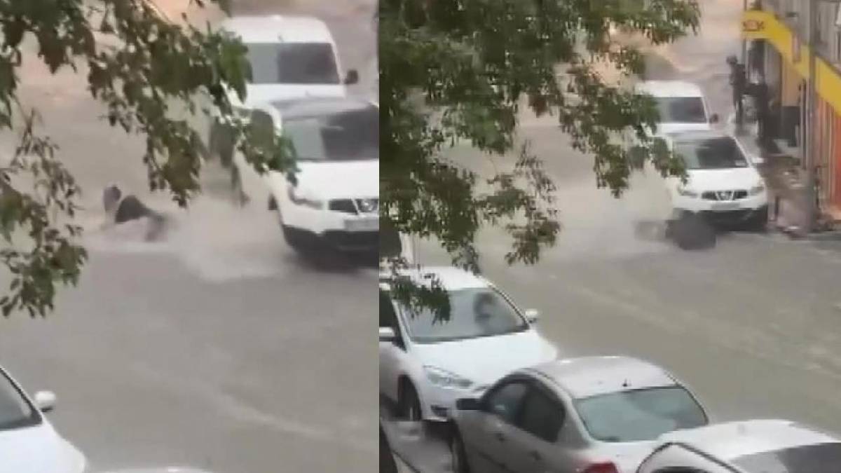 İstanbul'da sağanak alarmı: Sel sularına kapılan kadın kurtarıldı