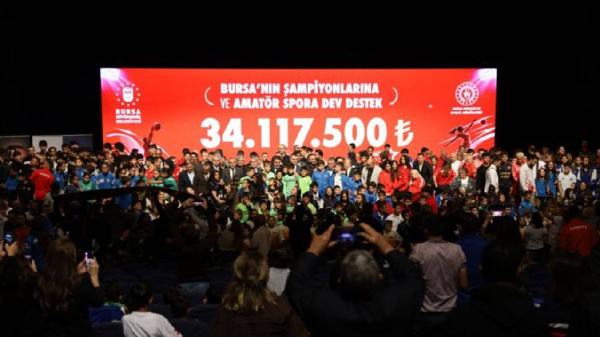Bursa'nın şampiyonlarına ve amatör spora dev destek