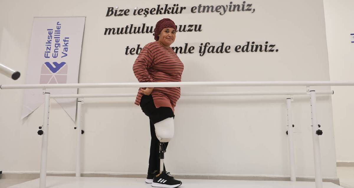Çırçır makinesine bacağını kaptıran Emine Şirin yeniden ayağa kalktı: "İlk adımlarımı atmak çok güzel bir histi"