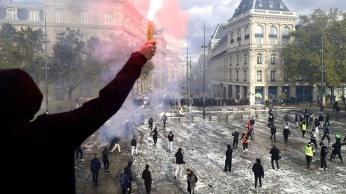 Fransa'da protestoların ardından kısmi sokağa çıkma yasağı