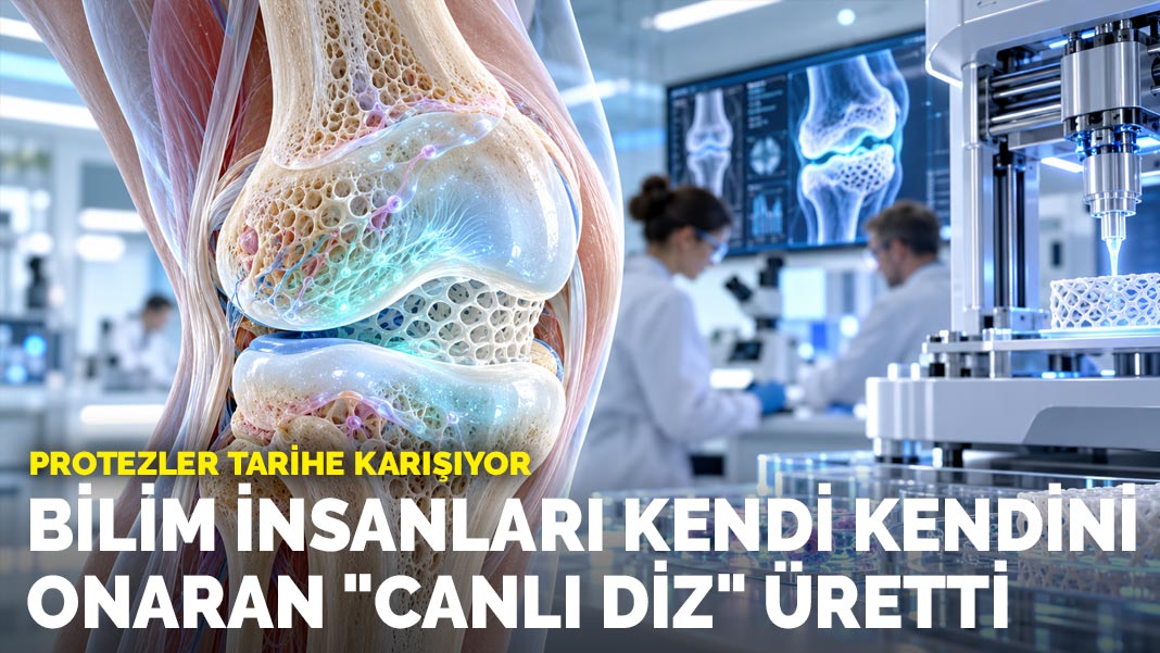 Protezler tarihe karışıyor: Bilim insanları kendi kendini onaran "canlı diz" üretti