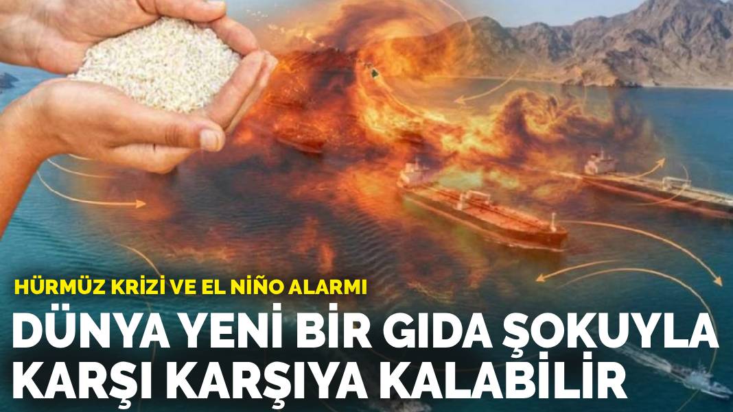 Hürmüz krizi ve El Niño alarmı: Dünya yeni bir gıda şokuyla karşı karşıya kalabilir
