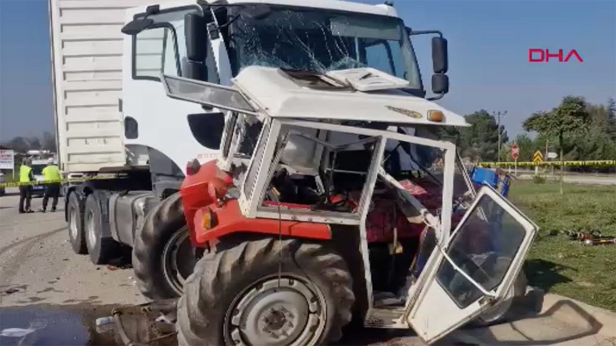 Tokat’ta askeri tır ile traktör çarpıştı: 1 ölü, 1 ağır yaralı