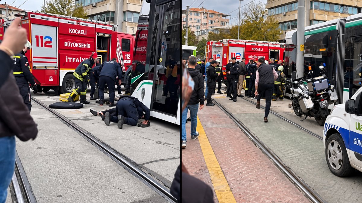 Kocaeli’de tramvay yayalara çarptı: 1 ölü, 1 yaralı