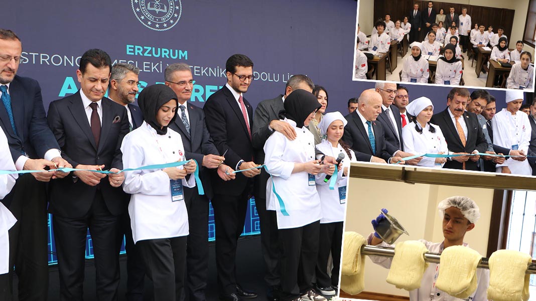 Anadolu mutfak kültürüne 5 yıllık yatırım: Erzurum'da Ülker Gastronomi Mesleki ve Teknik Anadolu Lisesi törenle açıldı
